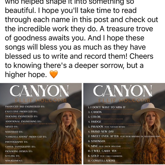 Calling all Ellie Holcomb fans-autographed hat - Picture 9 of 14